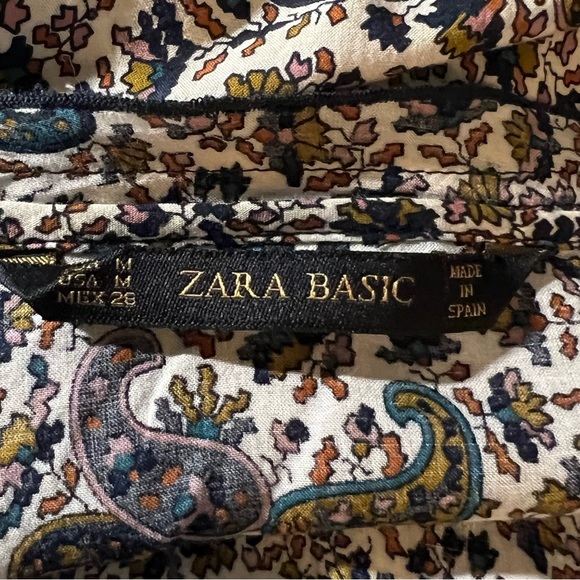 Zara Basics paisley pattern size medium - Picture 2 of 6